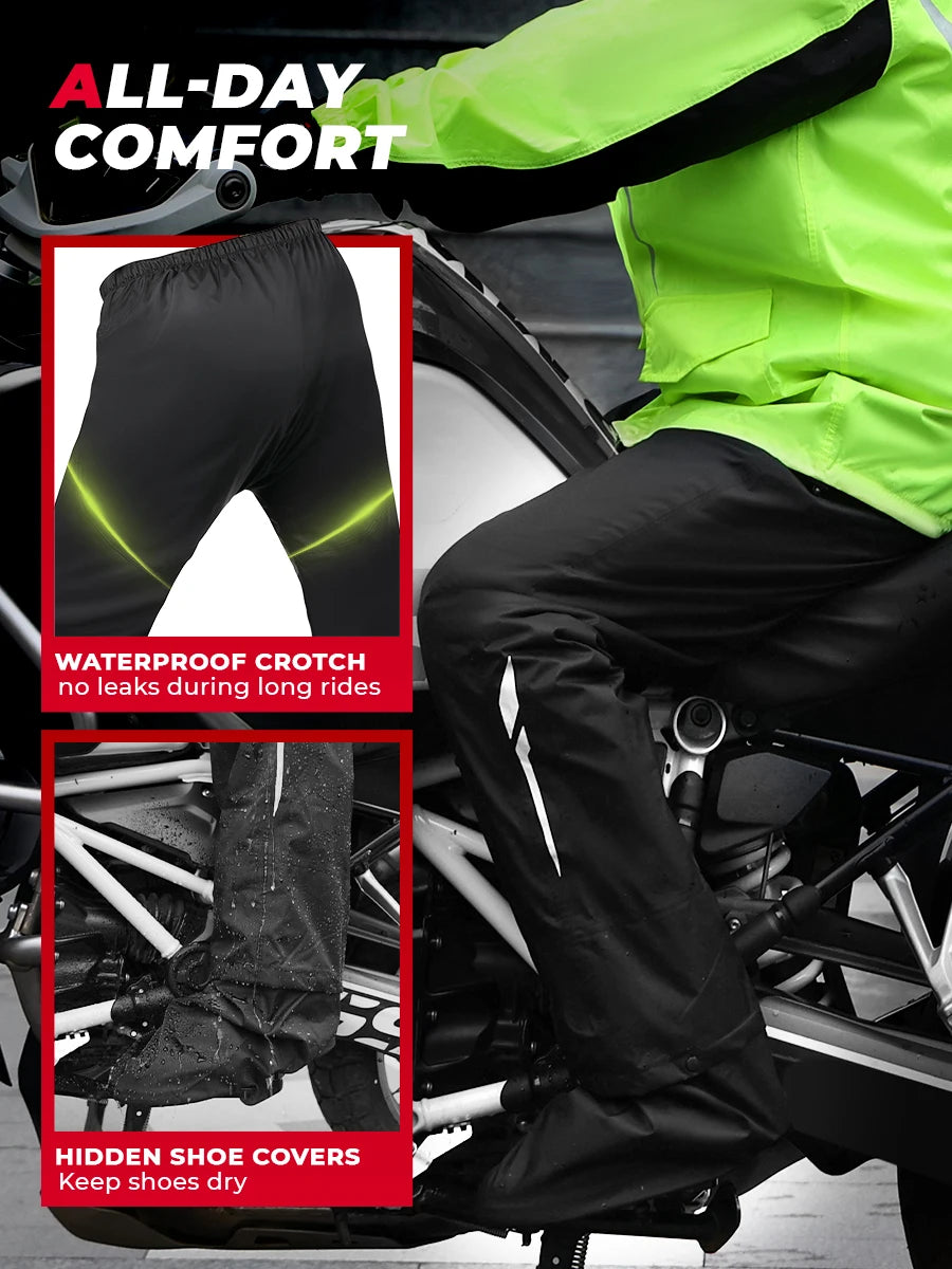 Summer Motorcycle Raincoat Rain Jacket Pants