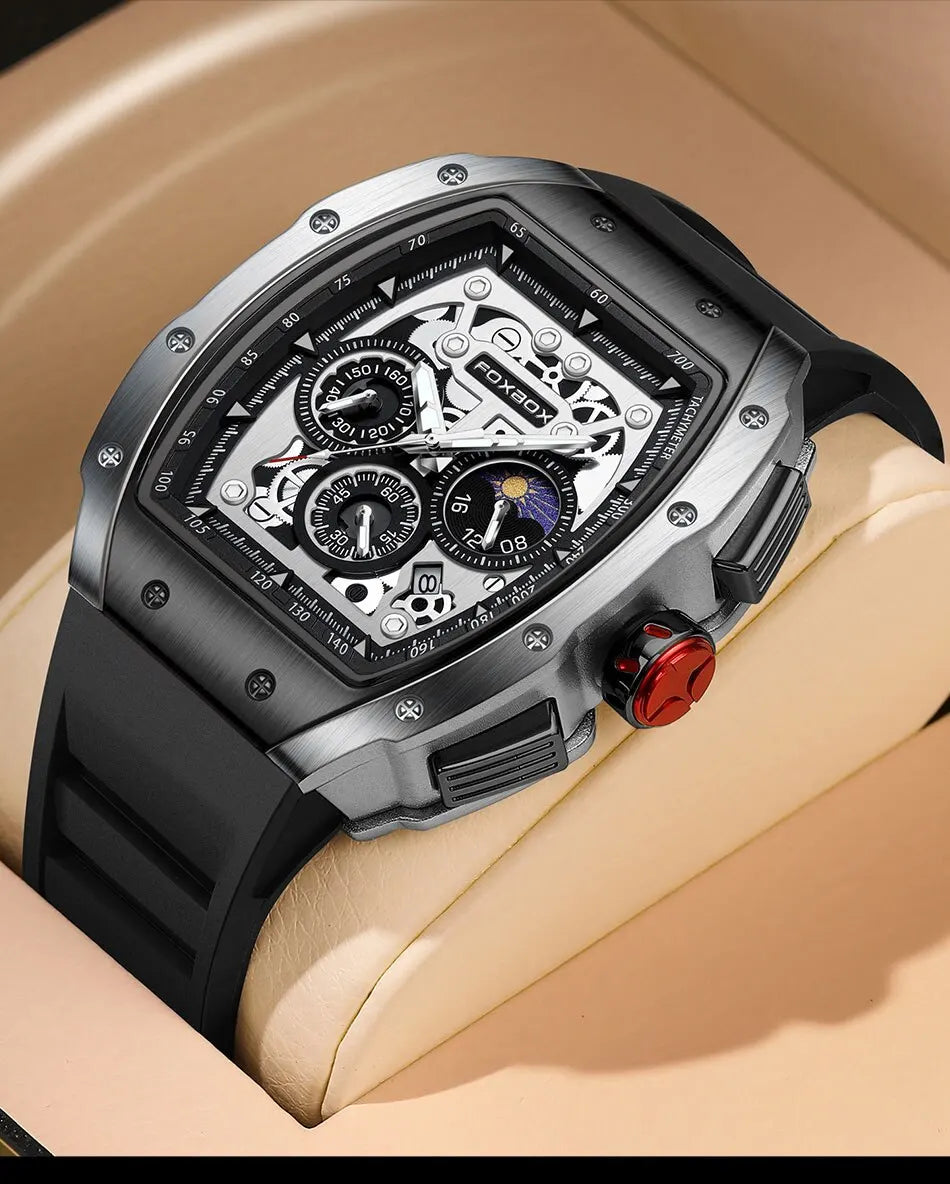 Luxury Mens Watches Business Waterproof Military Quartz Chronograph Wristwatch