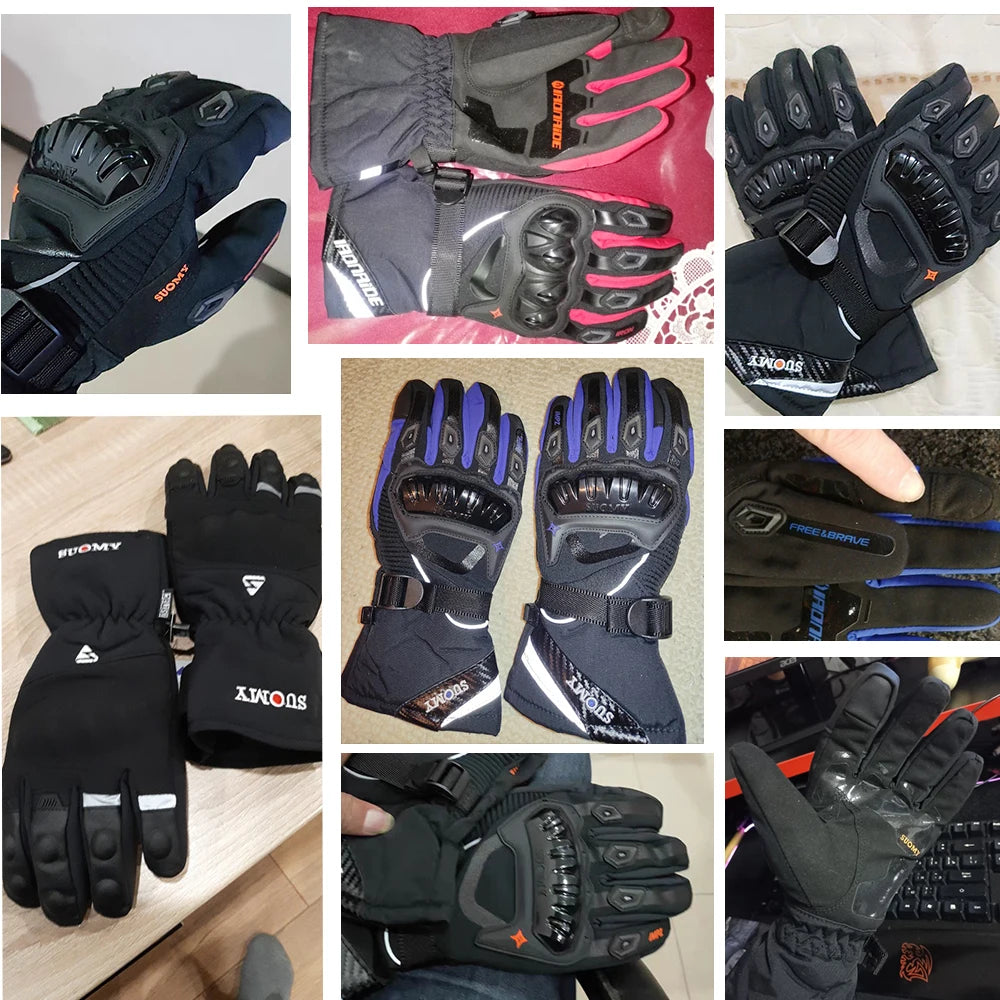 Motorcycle Gloves Windproof Waterproof Guantes Moto Men Motorbike Riding Gloves