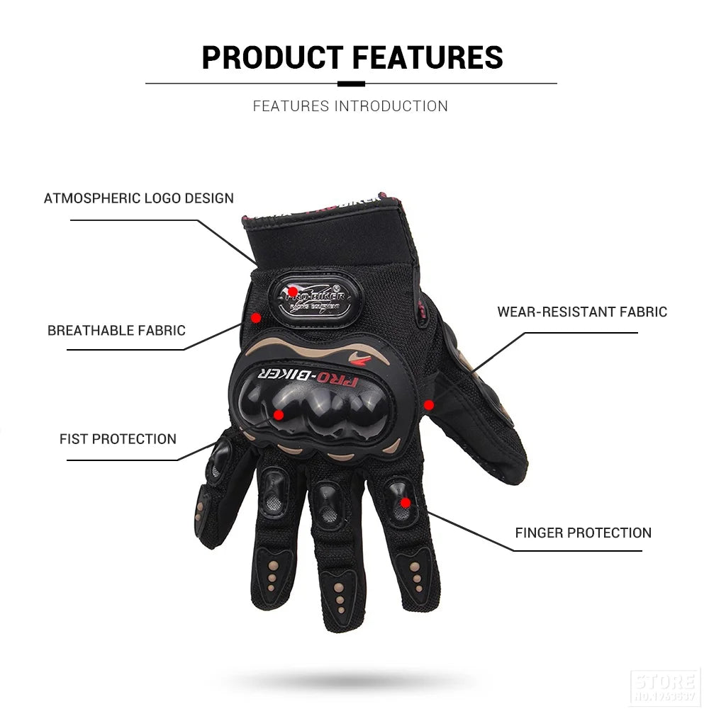 Motorcycle Gloves Windproof Waterproof Guantes Moto Men Motorbike Riding Gloves