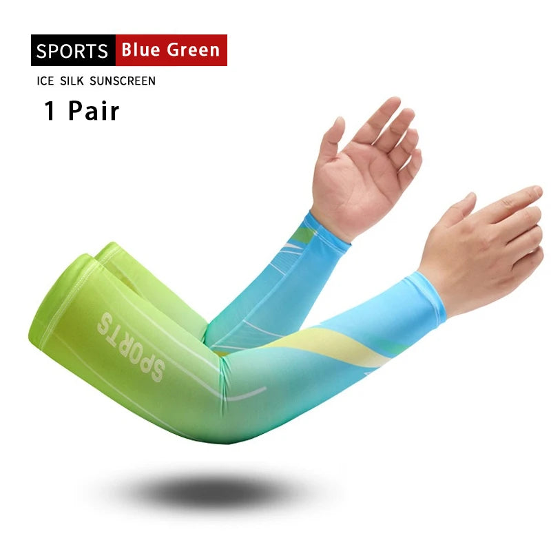 1 pair Cool Cycling Sport Cooling Arm Sleeves