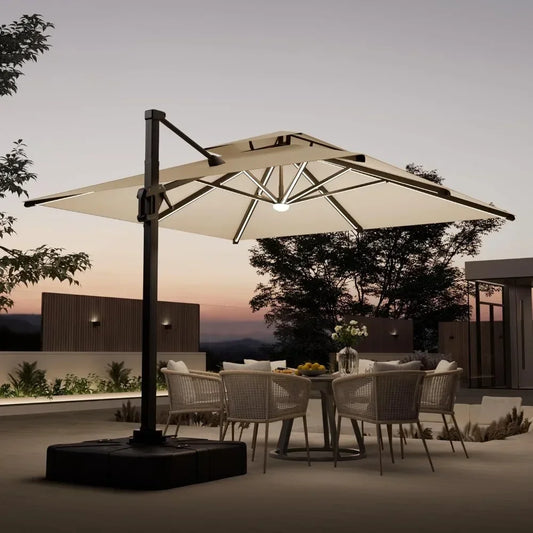 10 FT Cantilever Outdoor Patio Umbrellas