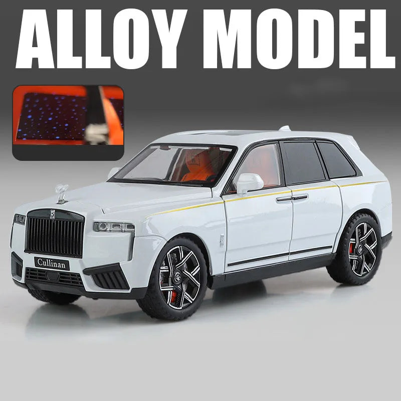 1/24 2025 Rolls Royce SUV Cullinan Alloy Luxury Car Model