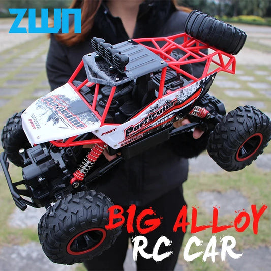 ZWN 1:12 / 1:16 4WD RC Car With Led Lights 2.4G Radio Remote Control Cars Buggy