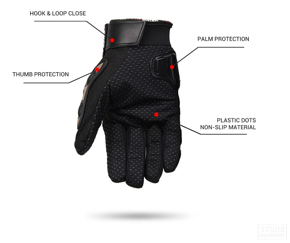 Motorcycle Gloves Windproof Waterproof Guantes Moto Men Motorbike Riding Gloves
