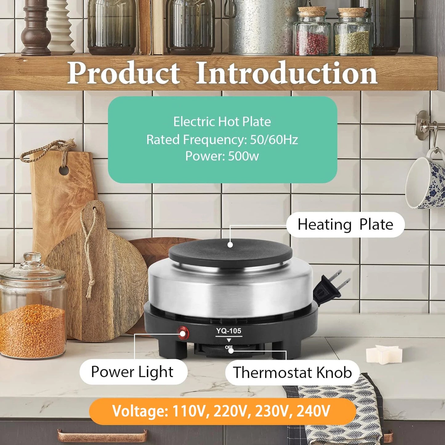 Gemos Candle Making Kit with 500W Electronic Stove