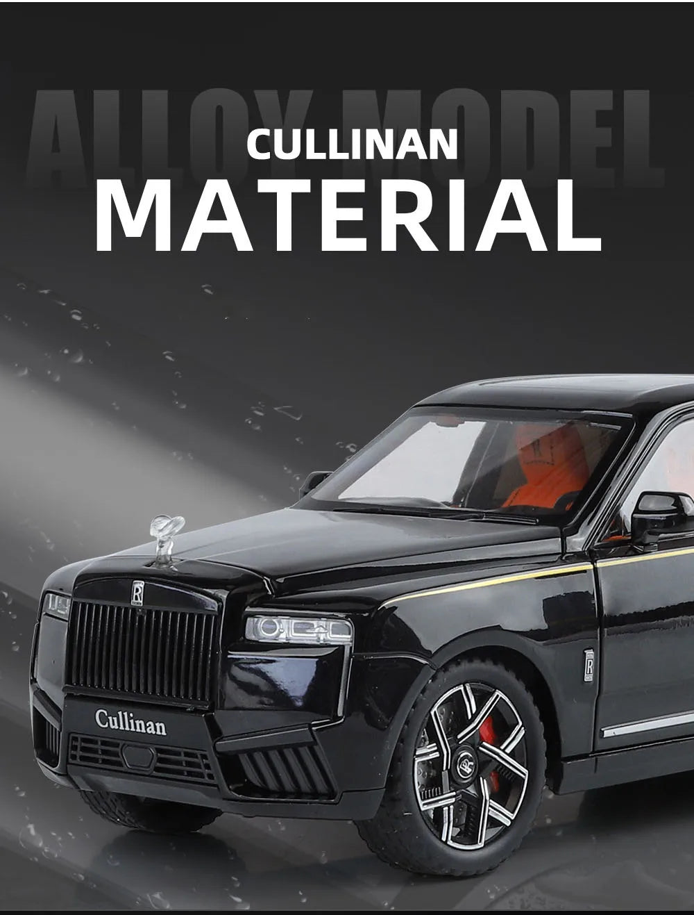 1/24 2025 Rolls Royce SUV Cullinan Alloy Luxury Car Model