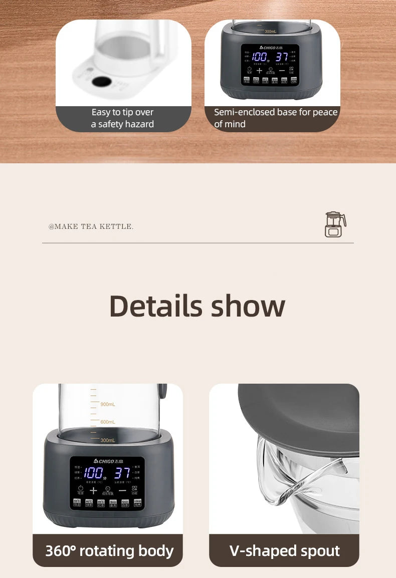 1300ml Steam Spray Tea Kettle