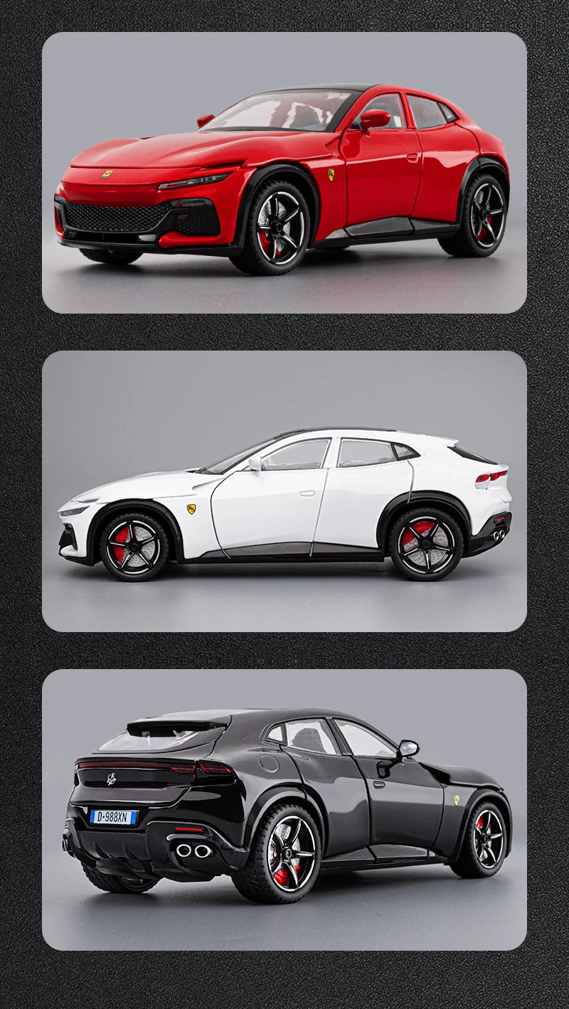 1:22 Purosangue SUV Alloy Car Diecasts & Toy Vehicles Metal Toy Car Model