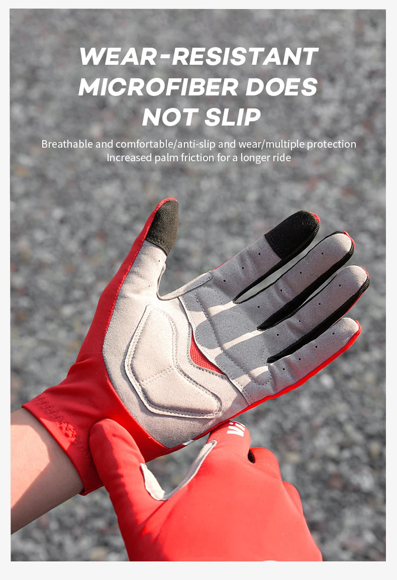 Touch Screen Long Full Fingers Half Fingers Gel Sports Cycling Gloves