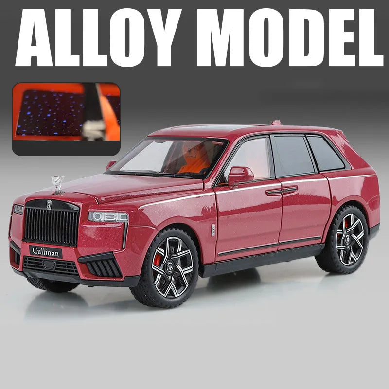 1/24 2025 Rolls Royce SUV Cullinan Alloy Luxury Car Model