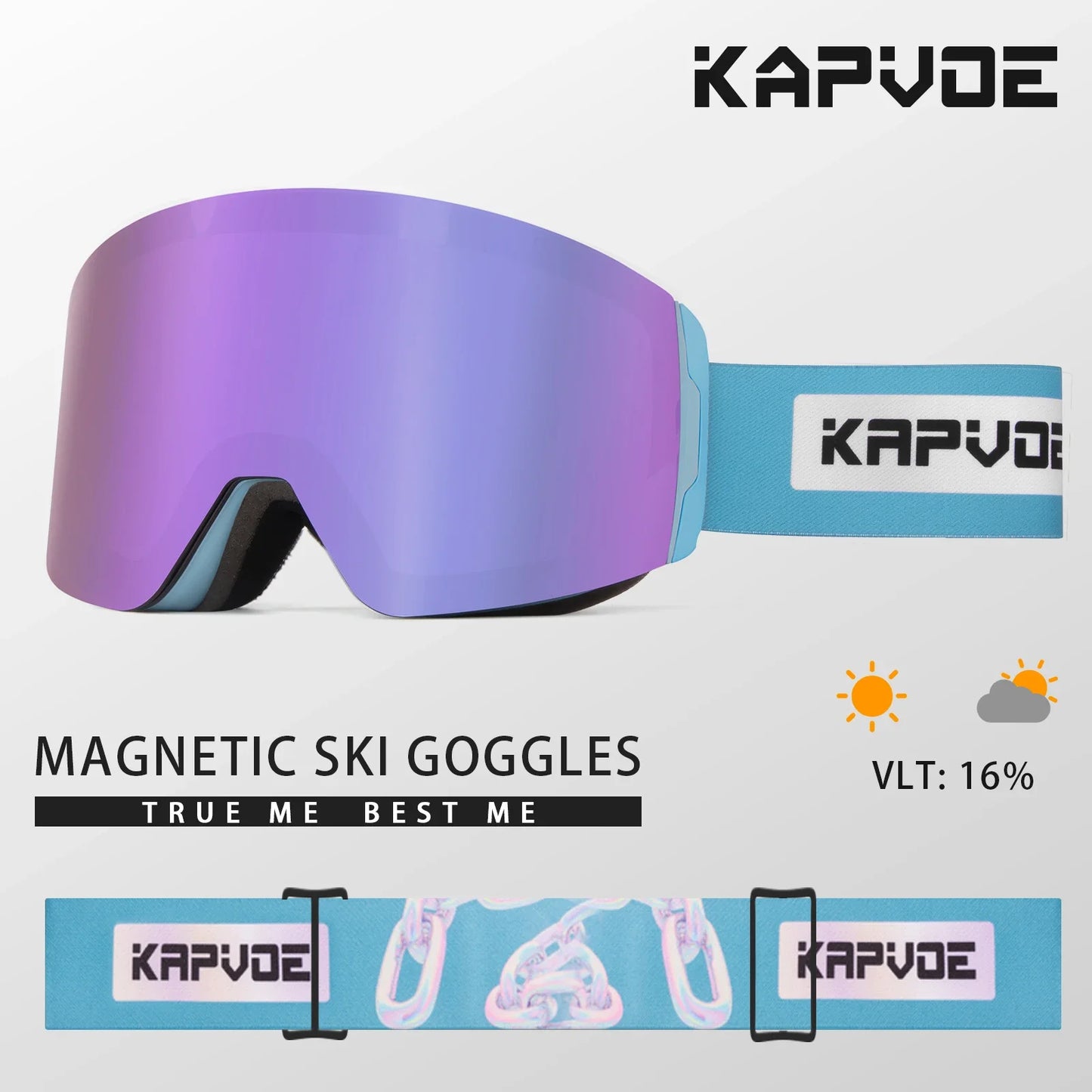 Kapvoe Photochromic Ski Goggles