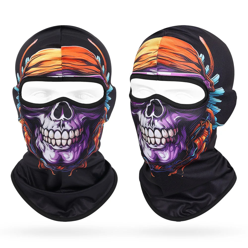 Multifunctional Outdoor Men Balaclava Skull Masks
