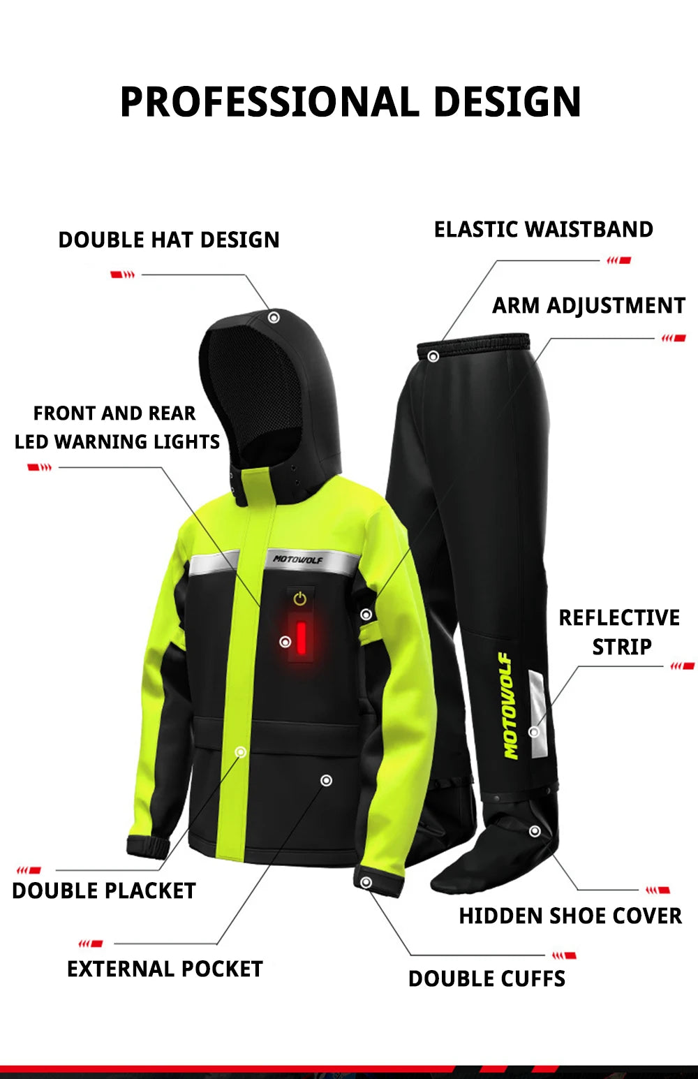 Summer Motorcycle Raincoat Rain Jacket Pants
