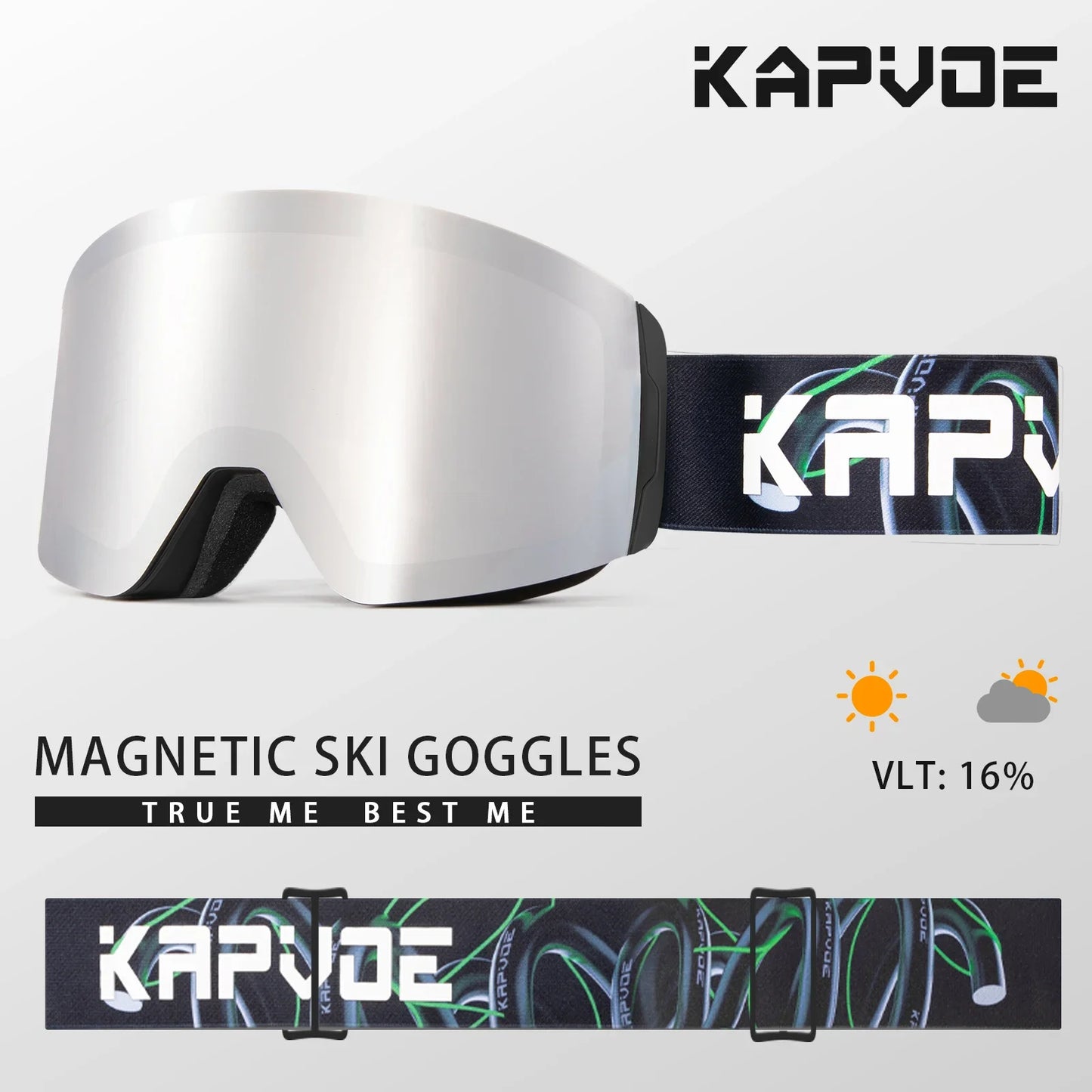 Kapvoe Photochromic Ski Goggles