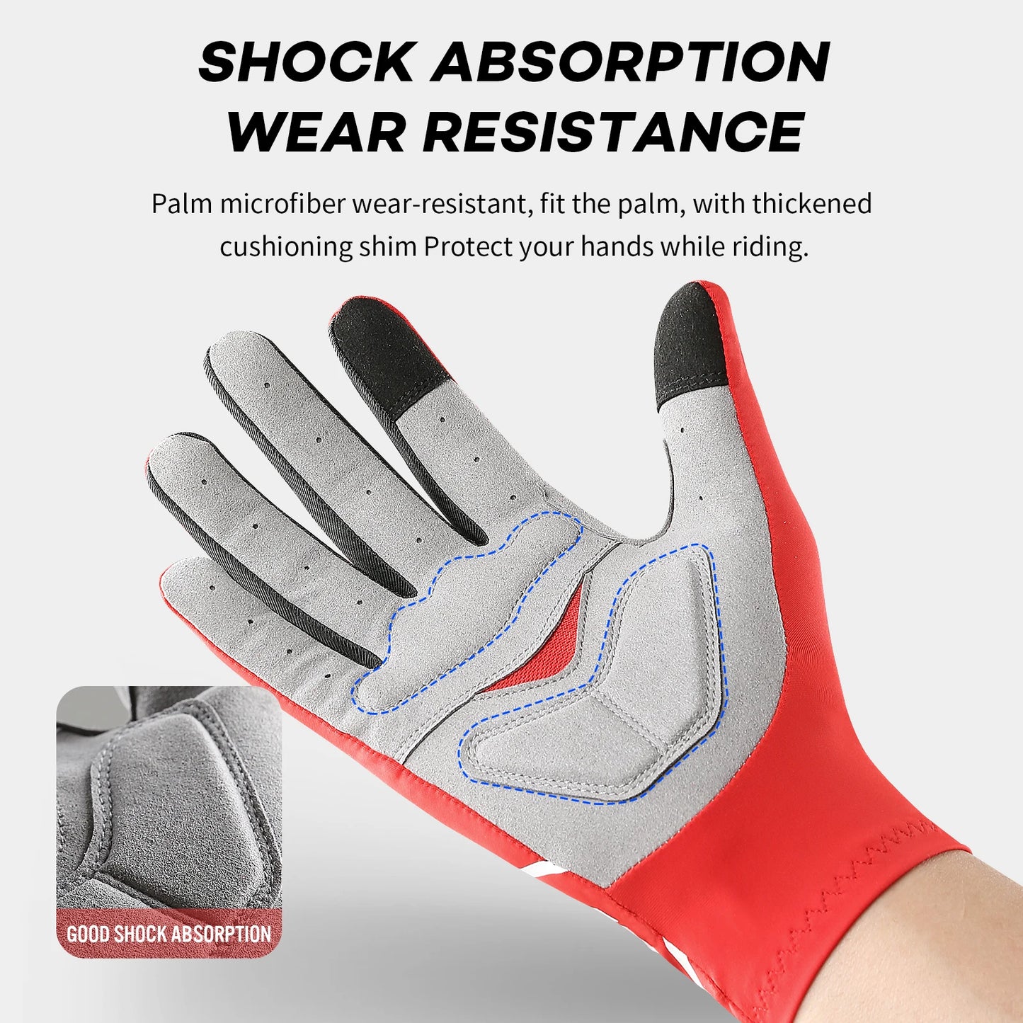 Touch Screen Long Full Fingers Half Fingers Gel Sports Cycling Gloves