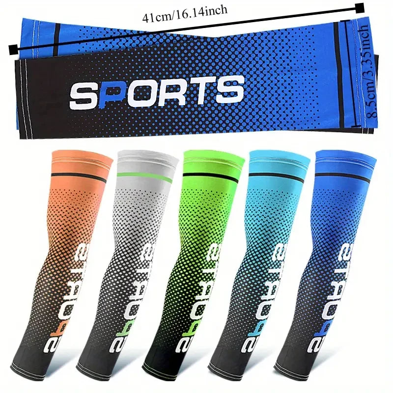 2PCS Summer Fashio Sunscreen Ice Silk Sleeve UV Sun Protection