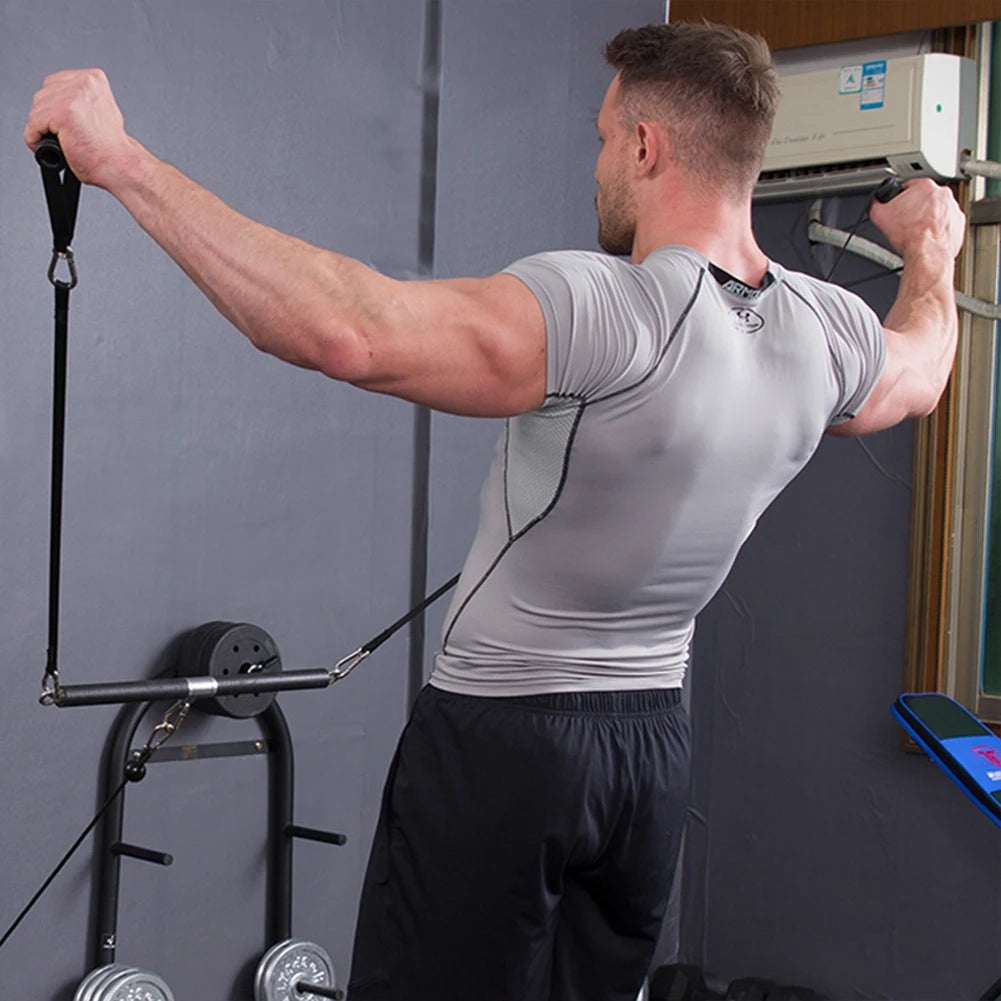 Tricep Rope Straight Bar Cable Machine Lat