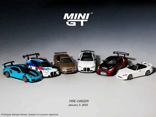 MINIGT 1/64 Nissan Skyline GT-R (R34) V-Spec II Alloy Car Model