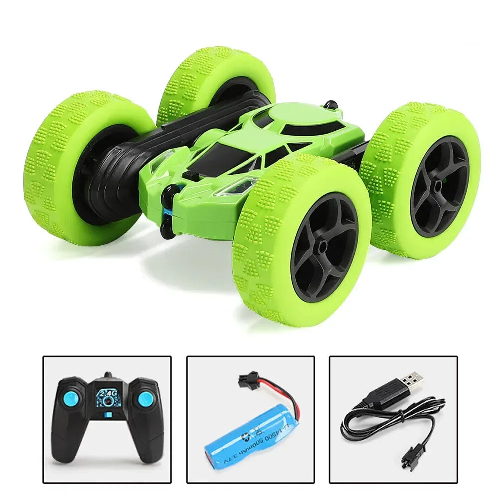 RC Stunt Car Children Double Sided Flip Remote Control 360 Rotation