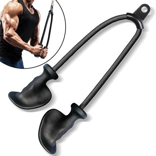Ergonomic Tricep Rope Pulldown Attachments