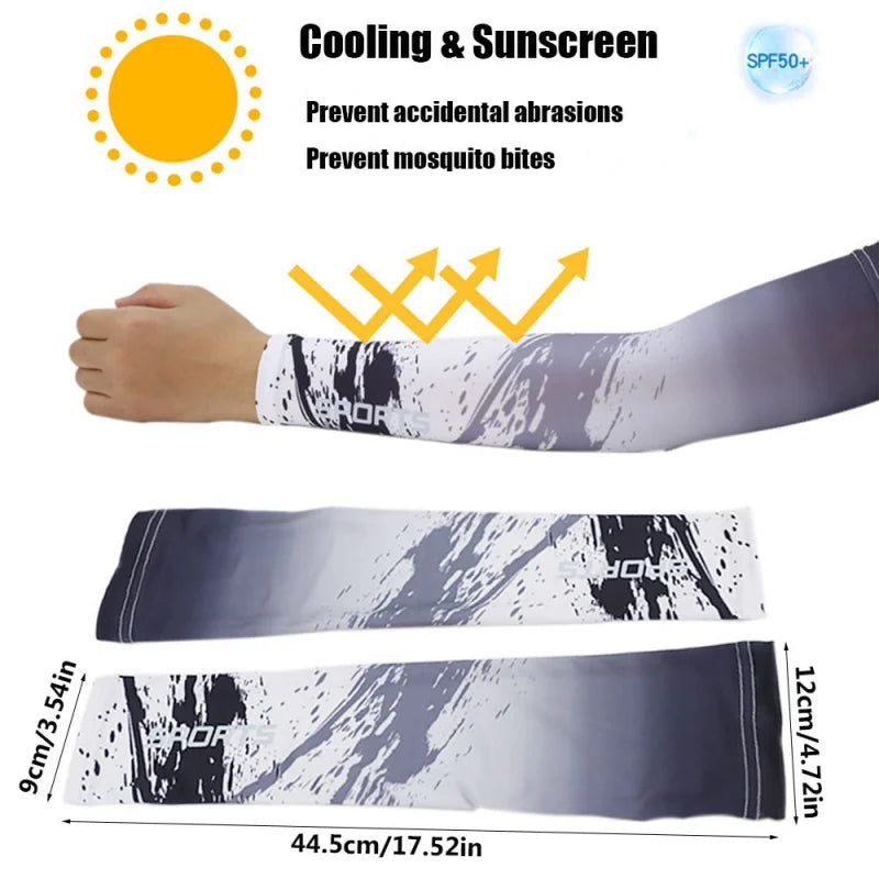 2Pcs Cool Men Sport Cycling Running Bicycle Uv Sun Protection