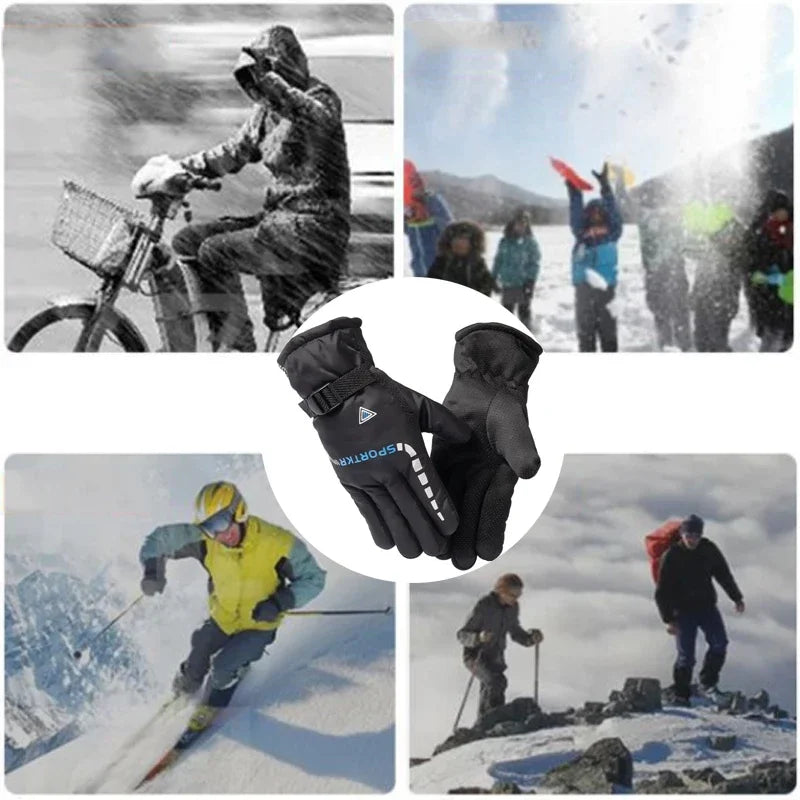 Outdoor Winter Warm Thermal Cycling Gloves Waterproof Antislip