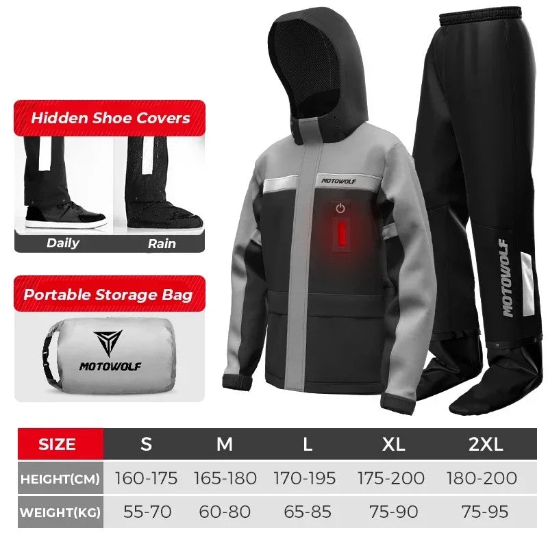 Summer Motorcycle Raincoat Rain Jacket Pants