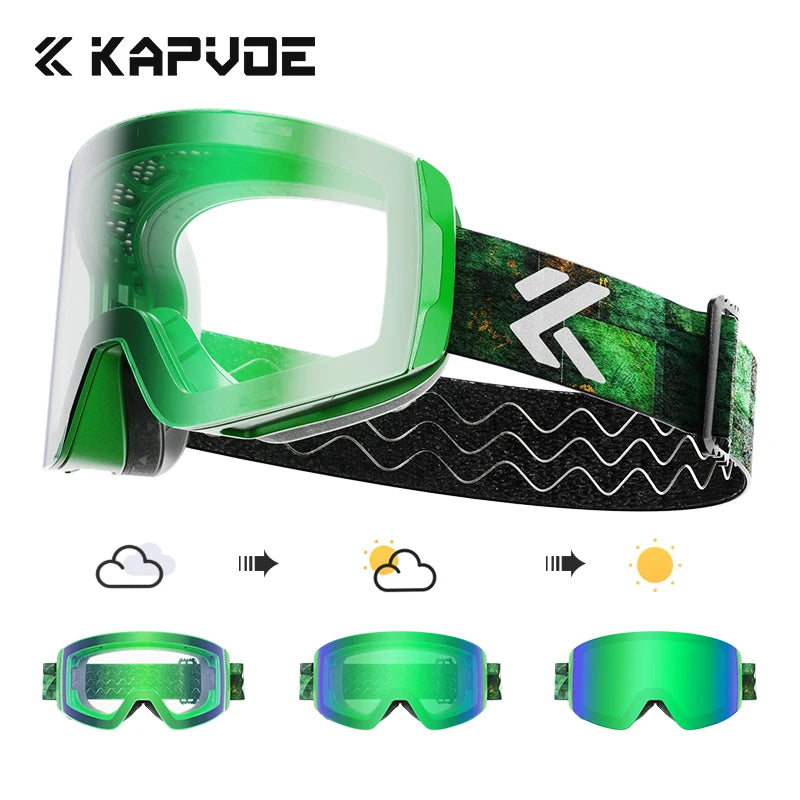 Kapvoe Photochromic Ski Goggles