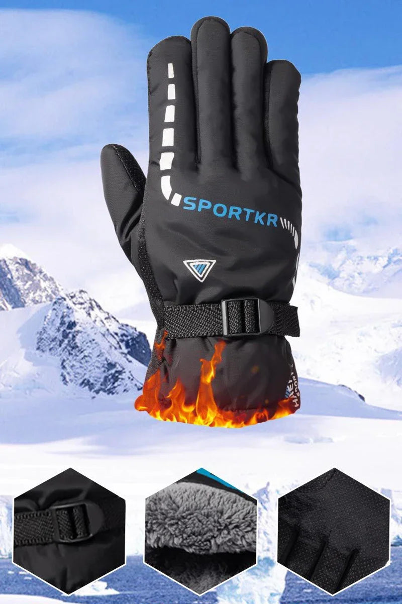 Outdoor Winter Warm Thermal Cycling Gloves Waterproof Antislip