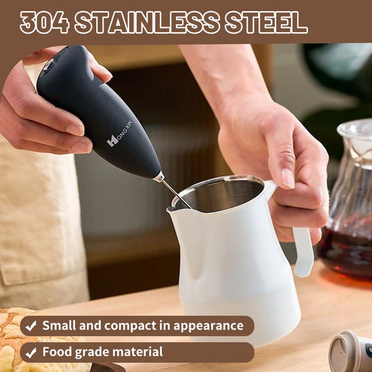Electric Milk Frother Handheld Mixer Coffee Foamer Egg Beater Cappuccino Stirrer