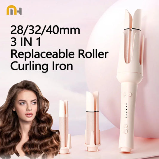 Auto Rotating Ceramic Hair Roller Professional Curling Iron