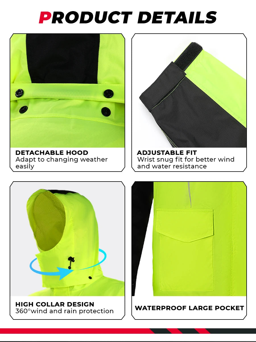 Summer Motorcycle Raincoat Rain Jacket Pants