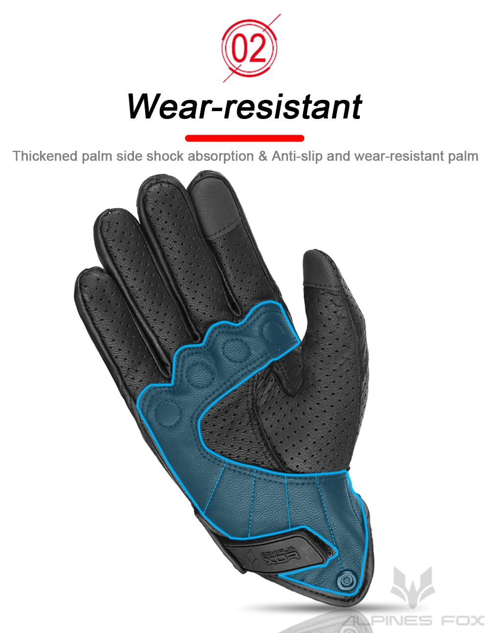 Summer Retro Perforated Leather Motorcycle Gloves