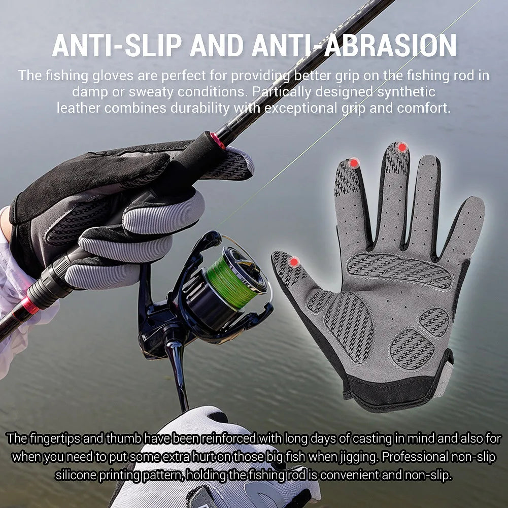 Noeby Fishing Gloves Non-slip Full Finger