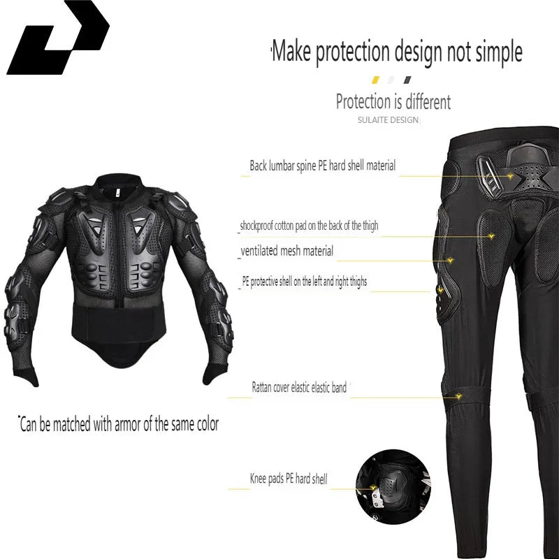 Uchoose Motocross Jacket Men Body Armor Motorcycle Armor