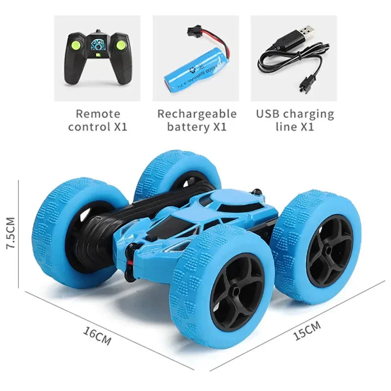 RC Stunt Car Children Double Sided Flip Remote Control 360 Rotation