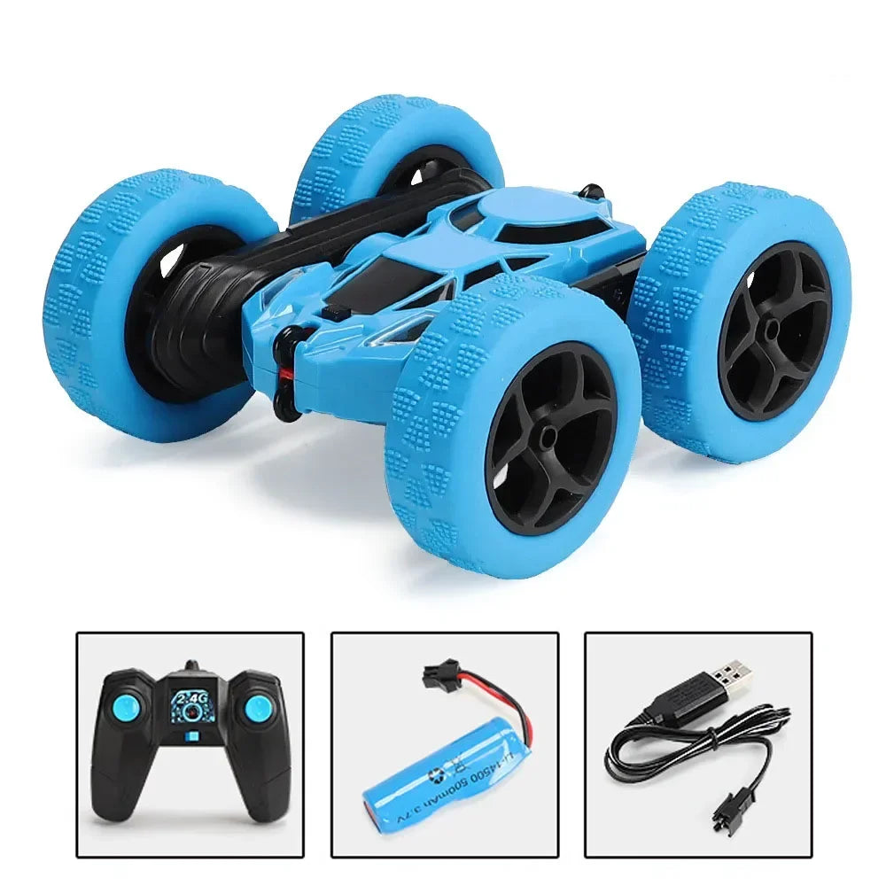 RC Stunt Car Children Double Sided Flip Remote Control 360 Rotation
