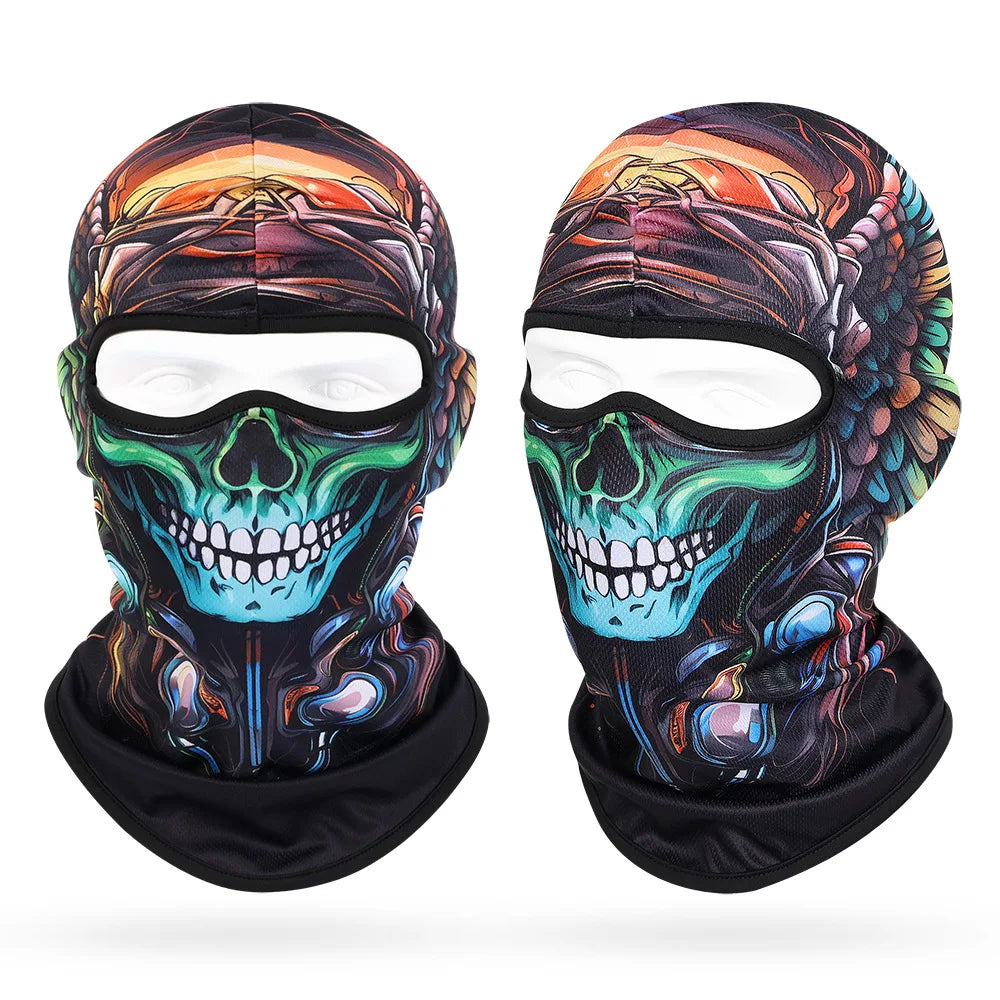 Multifunctional Outdoor Men Balaclava Skull Masks