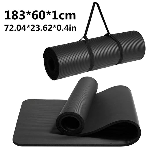 Yoga Mat Anti-skid Sports Fitness EVA Comfort Foam 10MM
