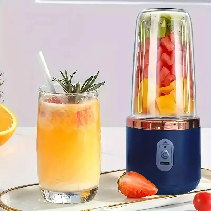 1pc handheld blender bottle 6 blades Multifunction juice blender