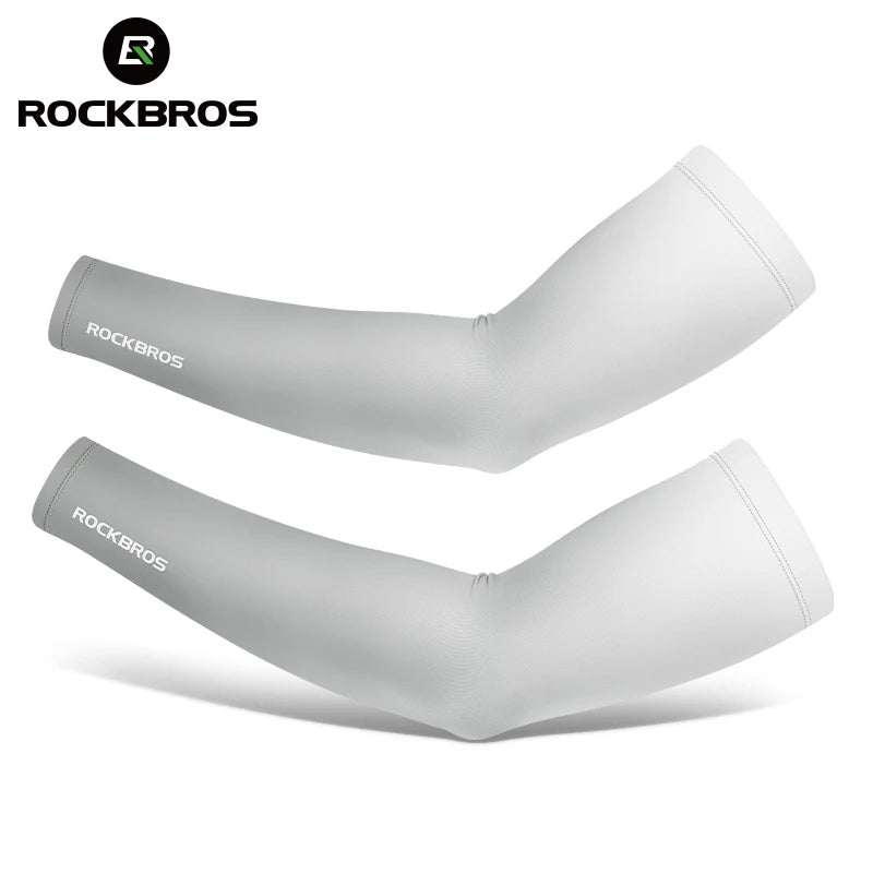 ROCKBROS Bicycle Arm Sleeves Ice Silk Sun UV Protection