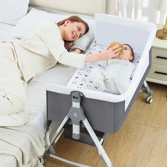 Baby Bassinet, 5-in-1 Infant Bedside Crib