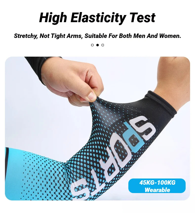 2PCS Summer Fashio Sunscreen Ice Silk Sleeve UV Sun Protection