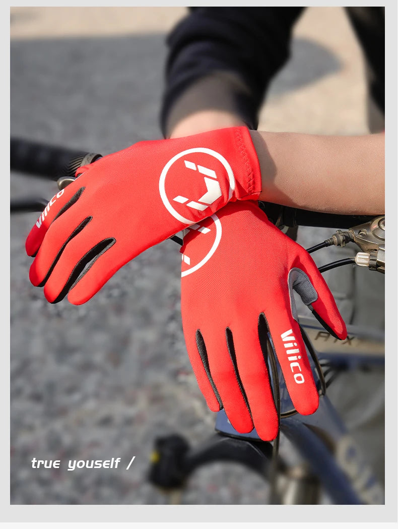 Touch Screen Long Full Fingers Half Fingers Gel Sports Cycling Gloves