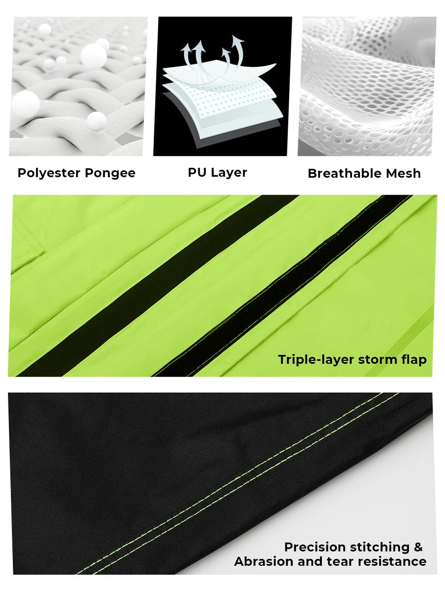Summer Motorcycle Raincoat Rain Jacket Pants